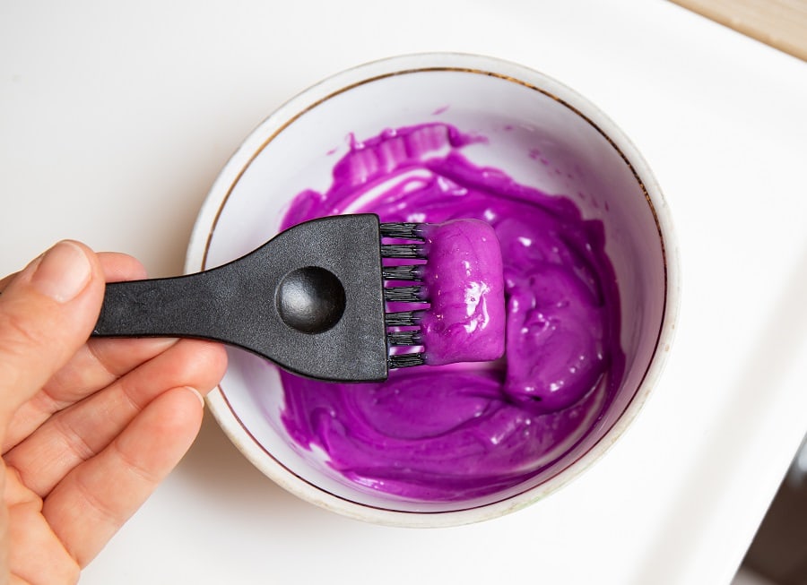 Things to consider before dyeing purple on blue hair