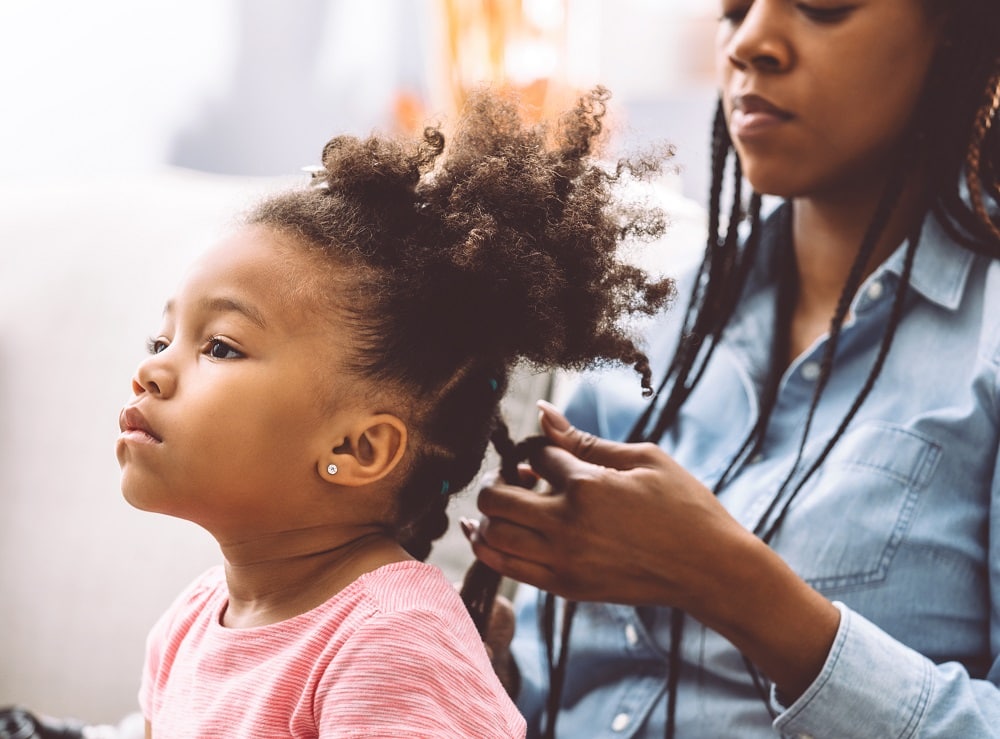 tip to care for kid's textured hair - prtective styling