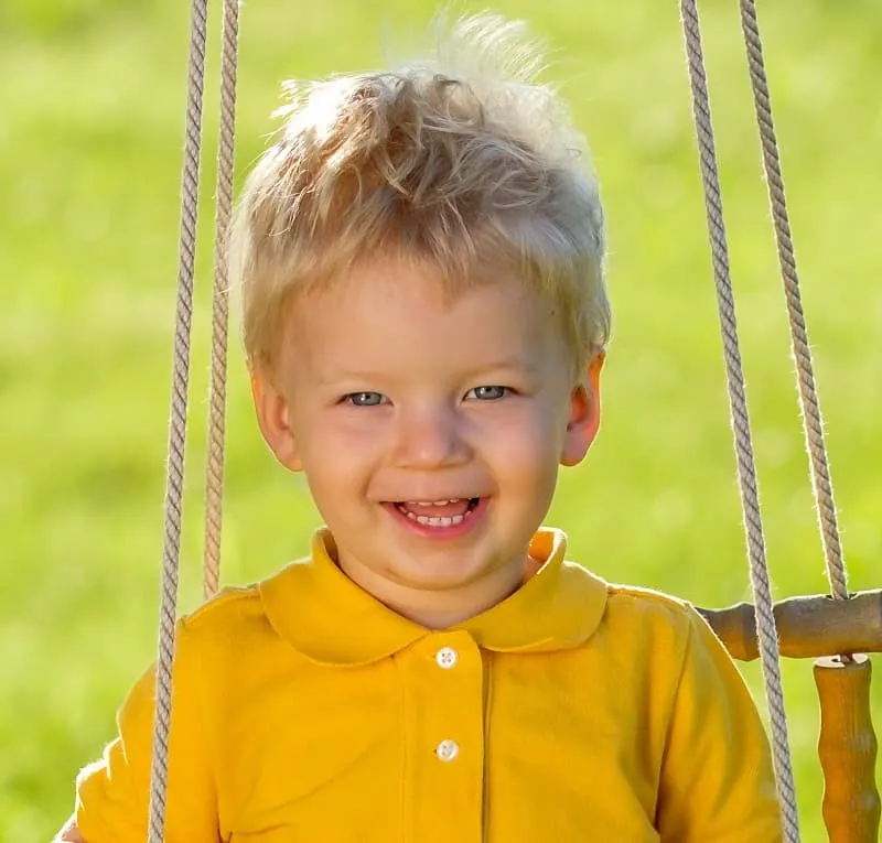 short blonde hair for toddler boy