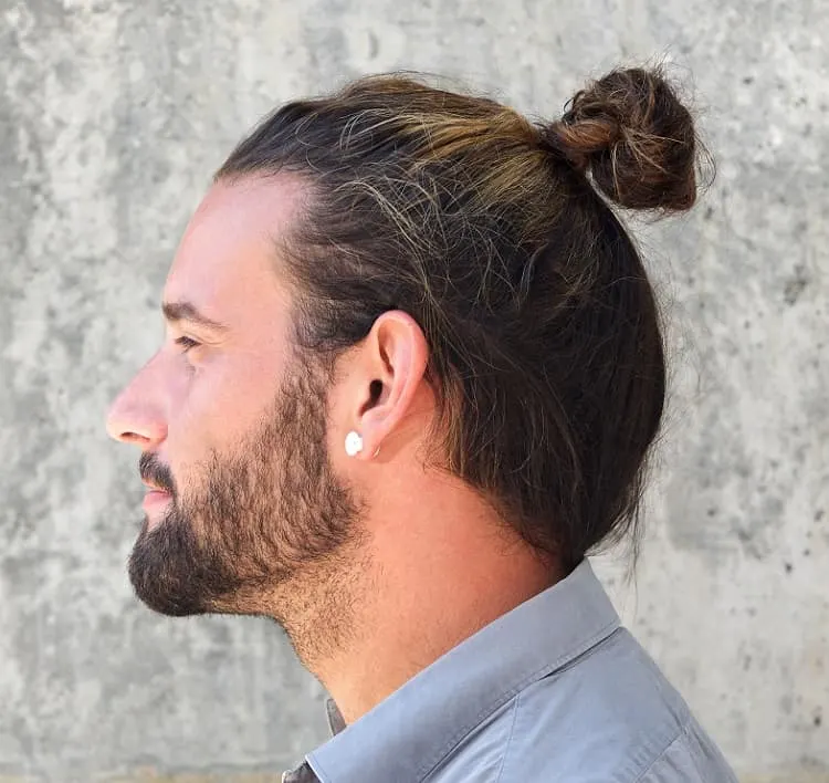 top knot for men