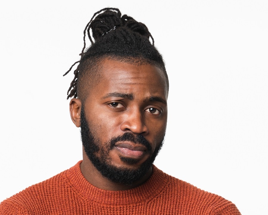 topknot for black men in their 30s