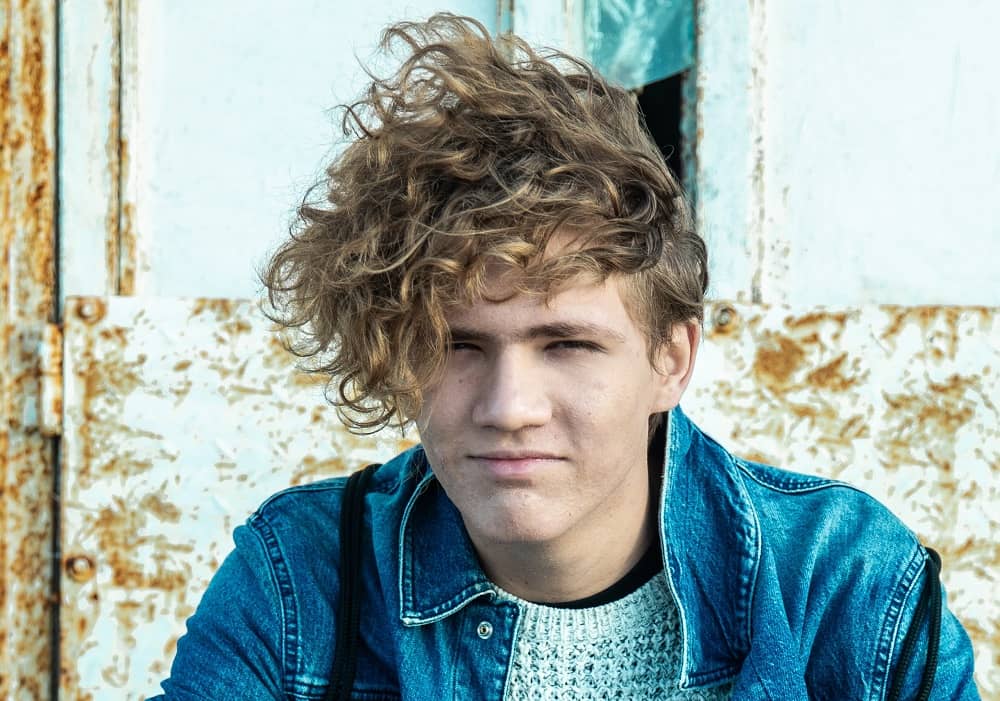 tousled hair look for teenager boys