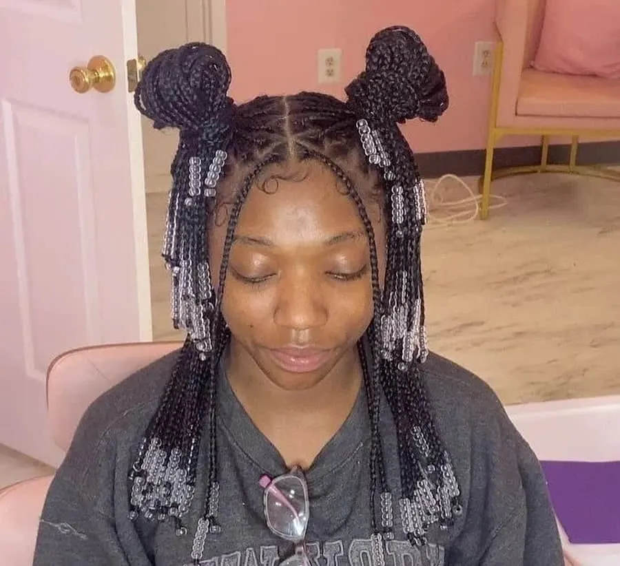 triangle braids with beads