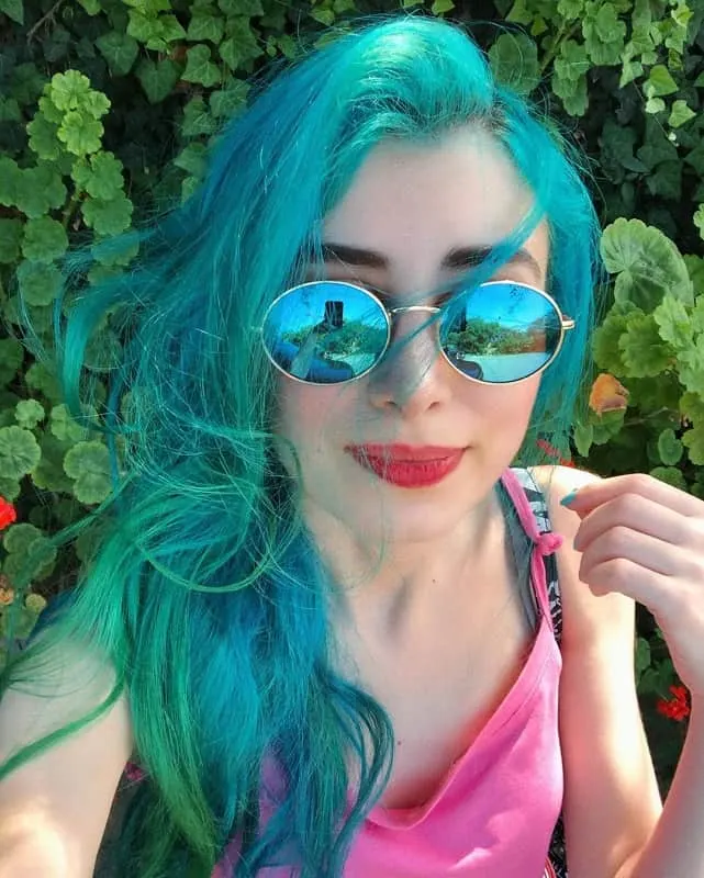 turquoise hair color