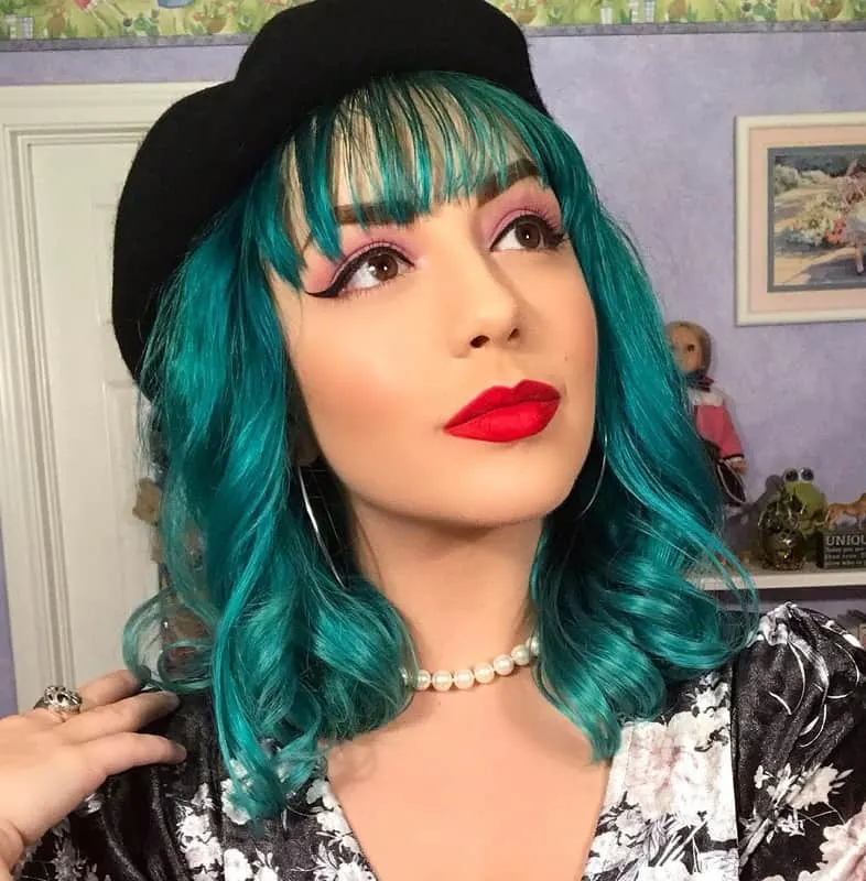 turquoise teal hair