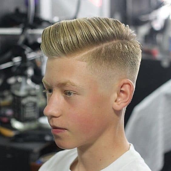 Pompadour Hairstyle for tween boy