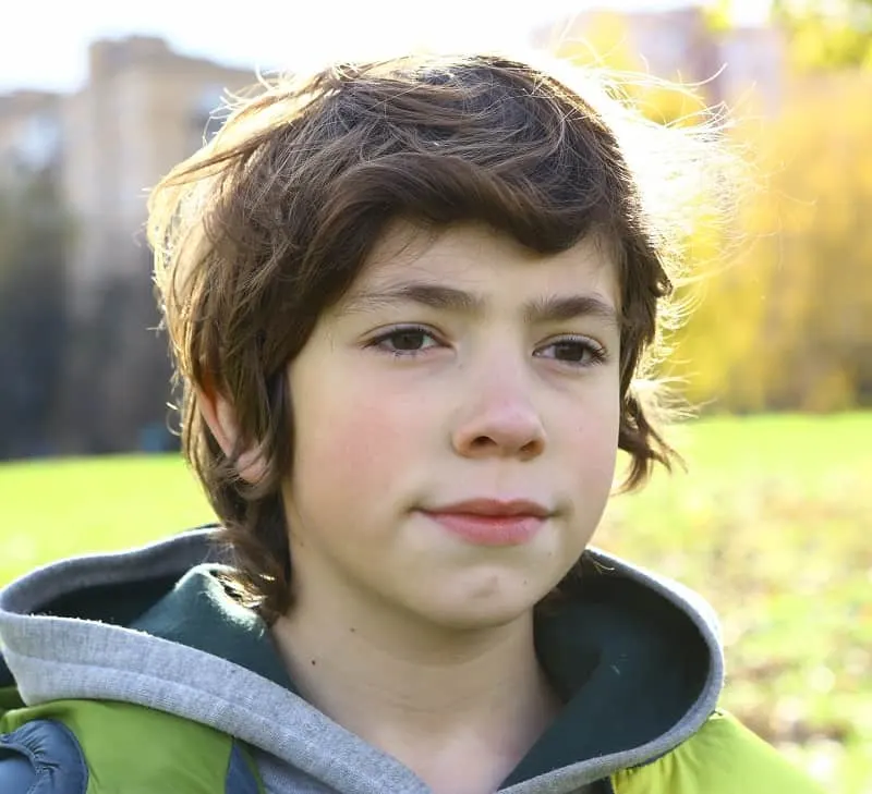 tween boy's medium haircut