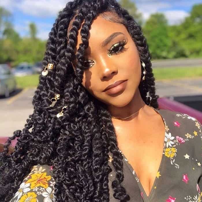 Twist Braid Hairstyle Ideas For Black Women