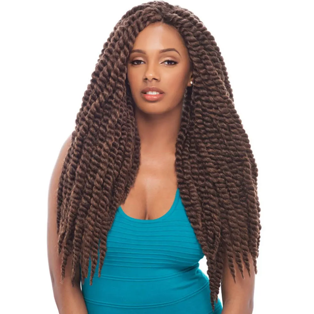 Brown color twist braids for girl