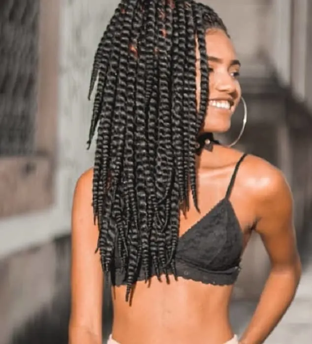 twist weave hairstyle 
