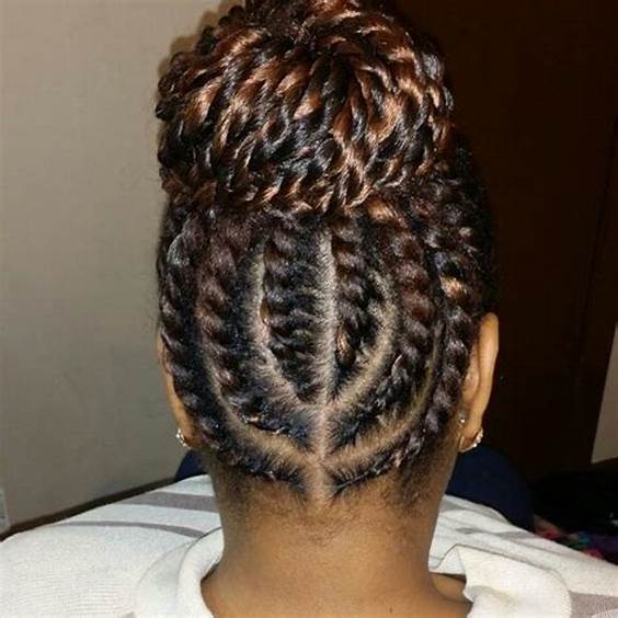 flat twist hairstyles with weave