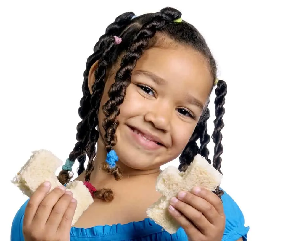 twisted hairstyle for toddler girls