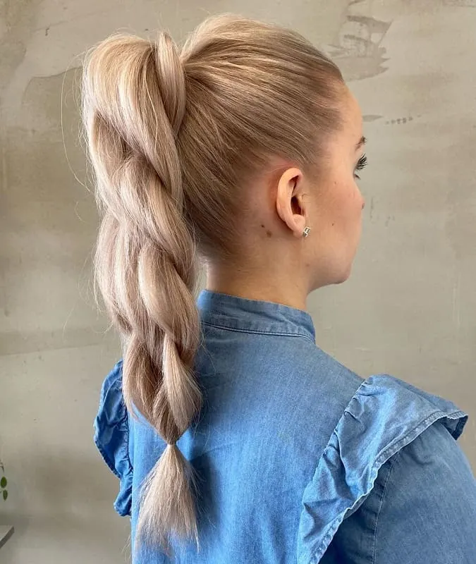 twisted high ponytail