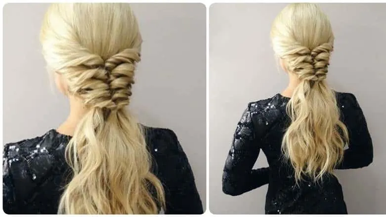 twisted ponytail for women