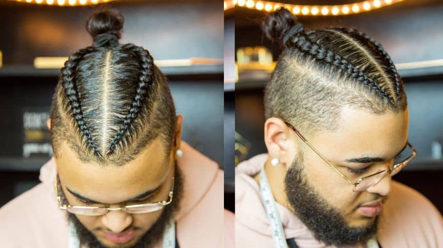 5 Two Braided Man Bun Hairstyles to Look Like A Boss