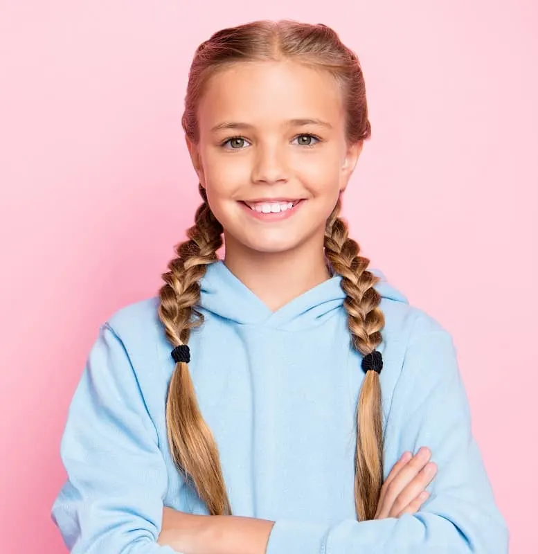 two braids for 10 year old girl