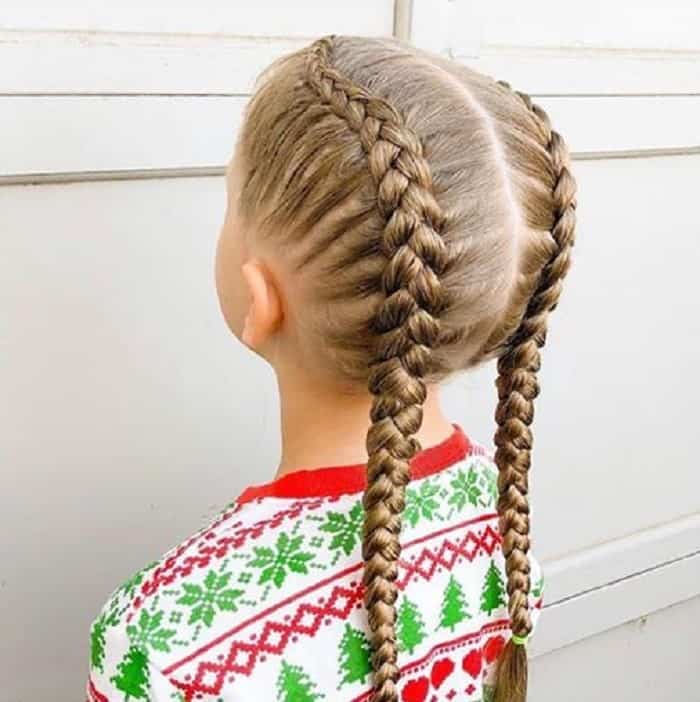 Two Braids for Little Girls