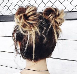 30 Cutest Two Bun Hairstyles for Women – HairstyleCamp