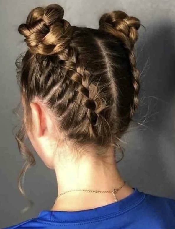 30 Cute & Easy Two Buns Hairstyles for 2023 – HairstyleCamp