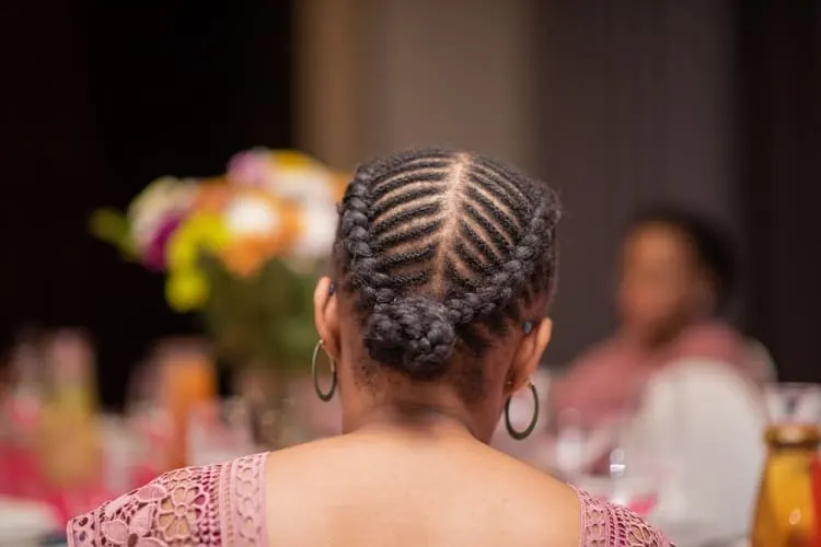 Middle Parted Cornrow Braids