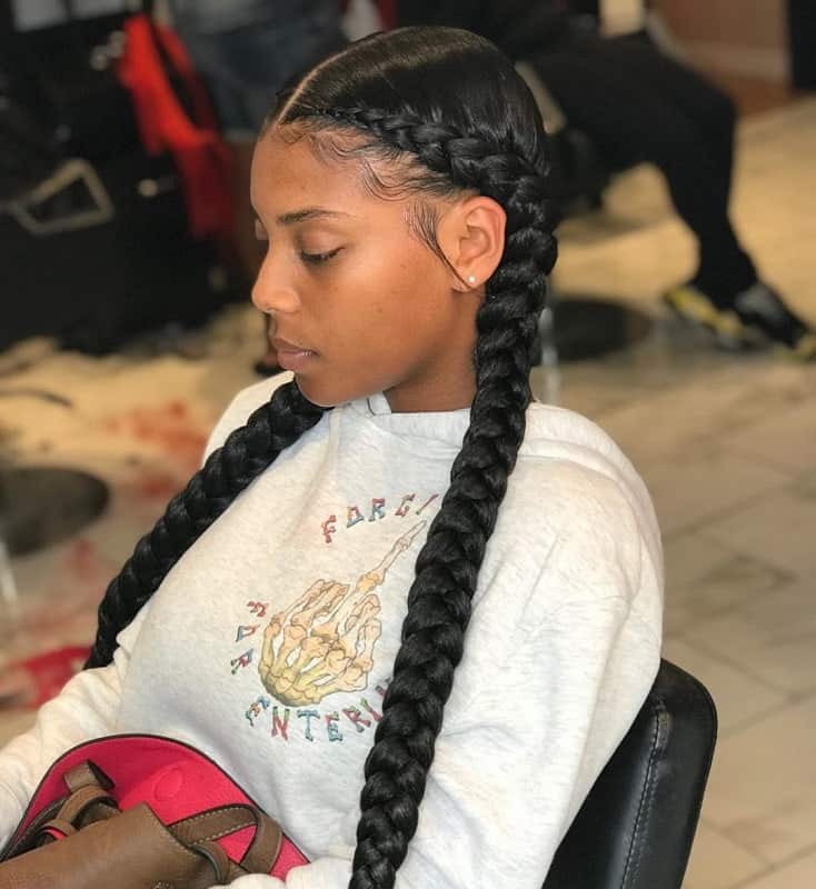 15 Amazing Two French Braid Styles For Black Women Affopedia