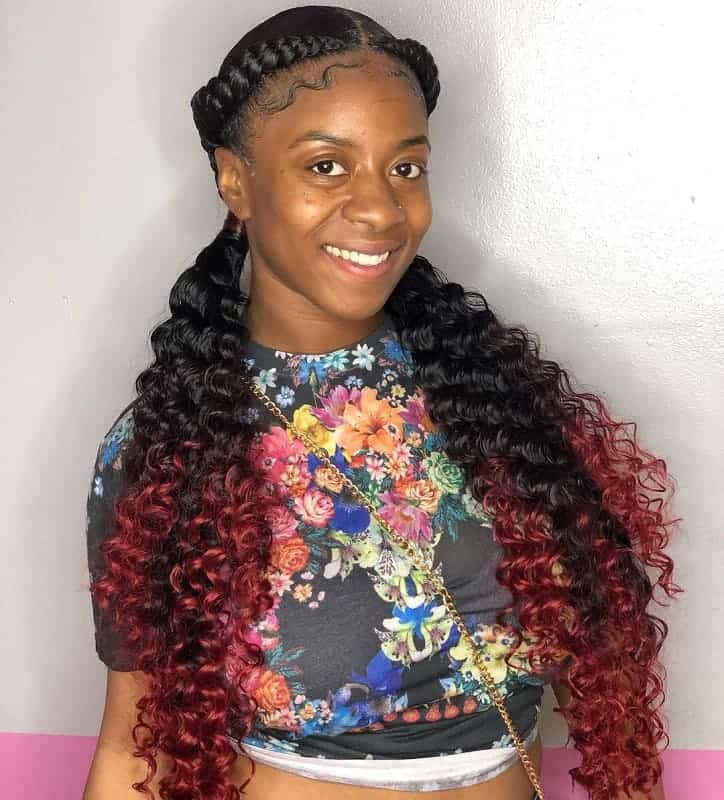 15 Amazing Two French Braids Styles For Black Women
