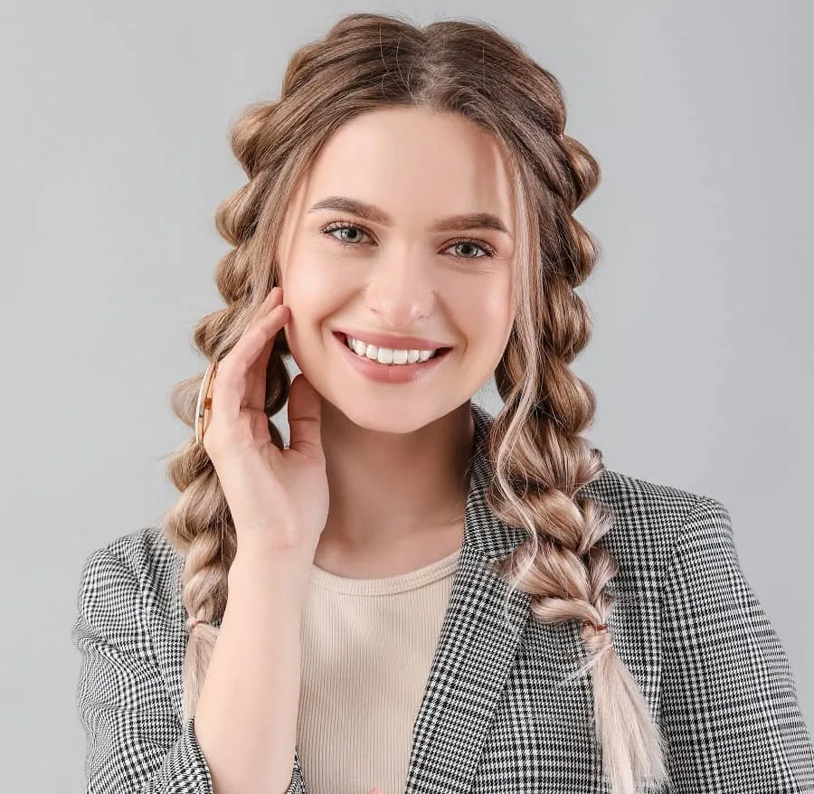 two pull-through braids