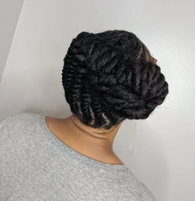 two strand twisted bun