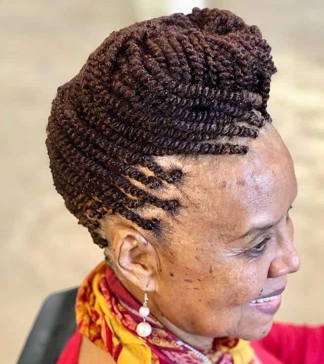 two strand twisted mohawk