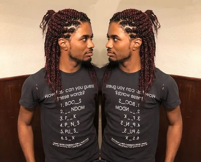 two strand twists styles for males