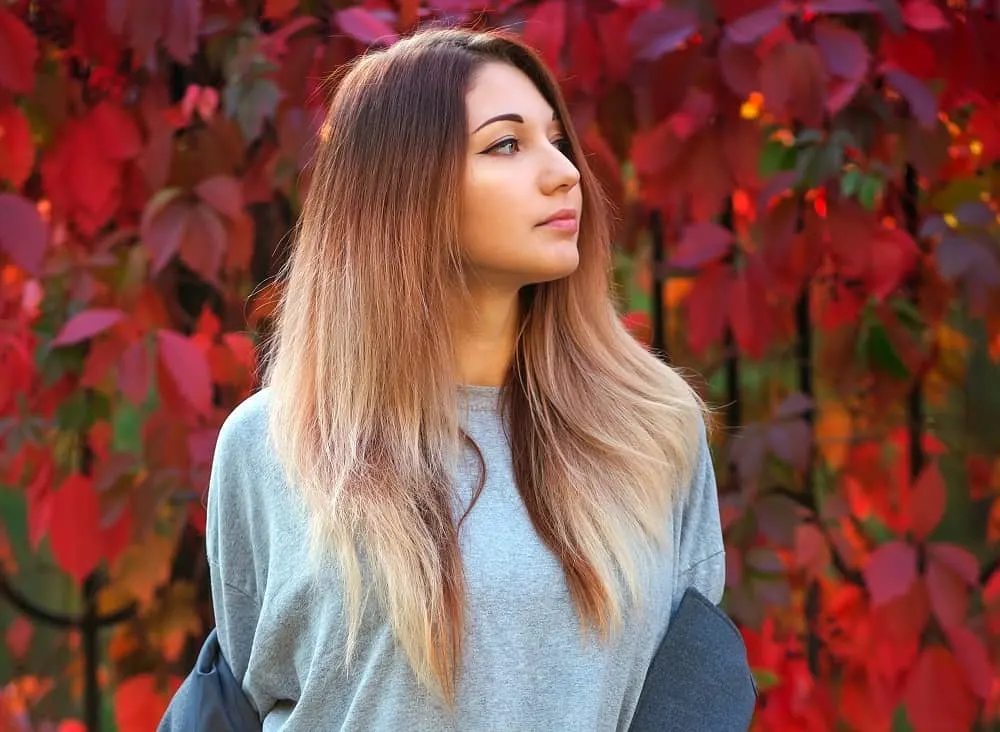 two tone hair for young women