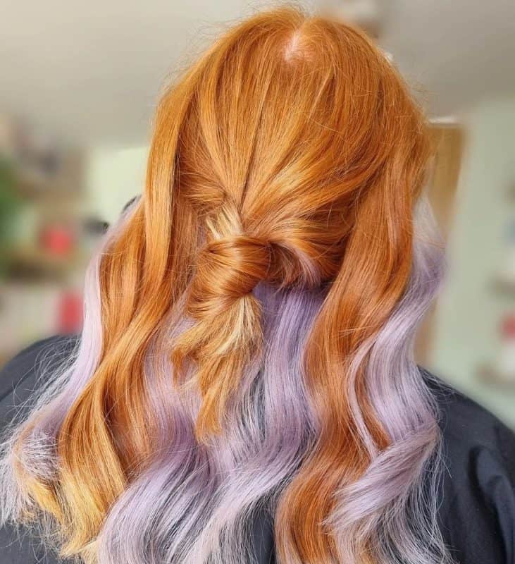 two tone lilac hair