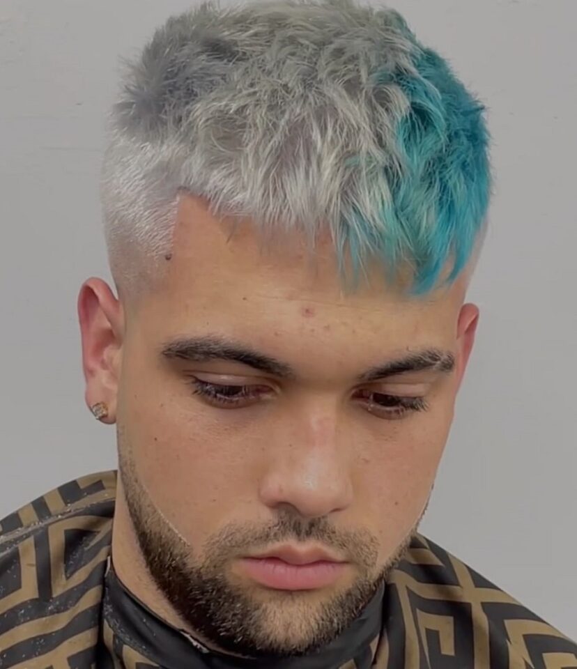 Two Tone Silver Hair For Men 828x960 