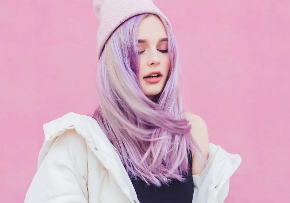 two toned pastel hair