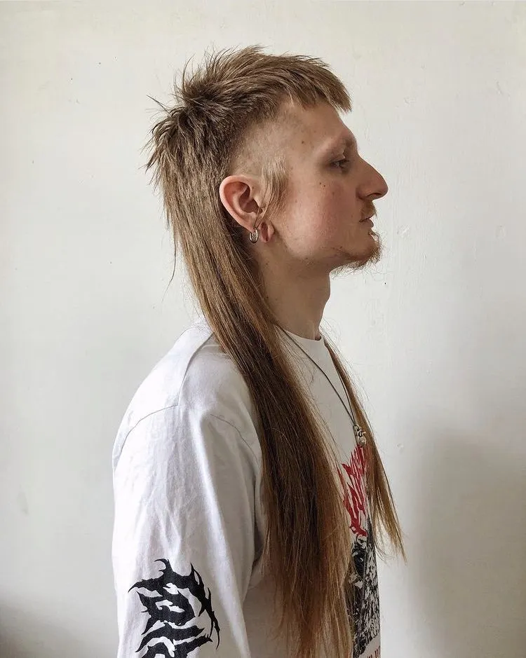 ugly mullet for straight hair