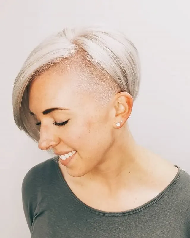 undercut bob for thin hair