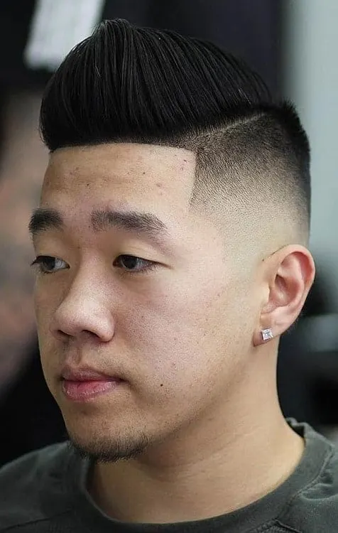Comb with undercut for Asian boys