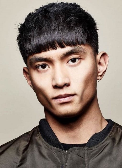 Asian men cut with bangs