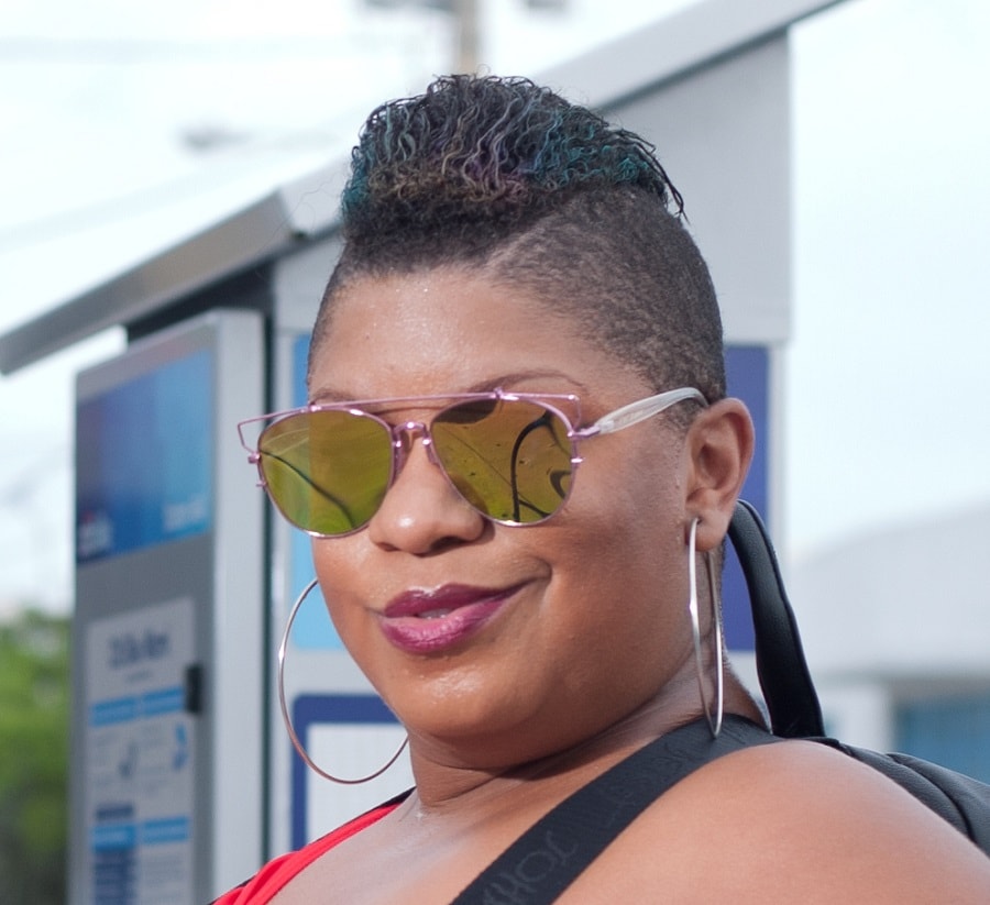 undercut hairstyle for overweight black women