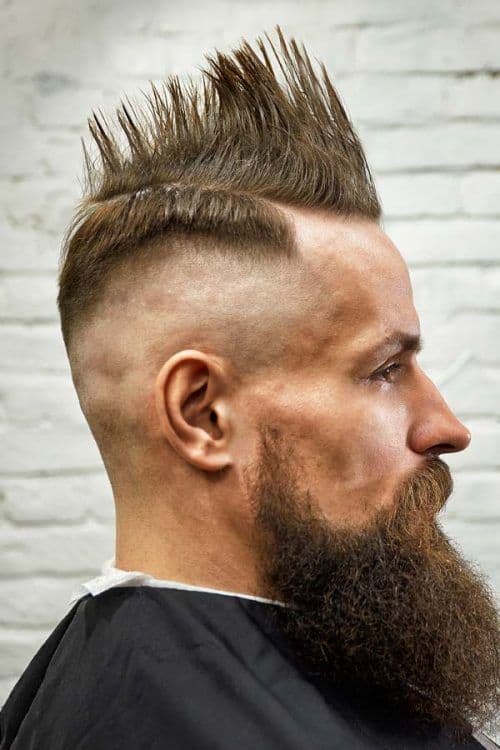 punk mohawk with undercut