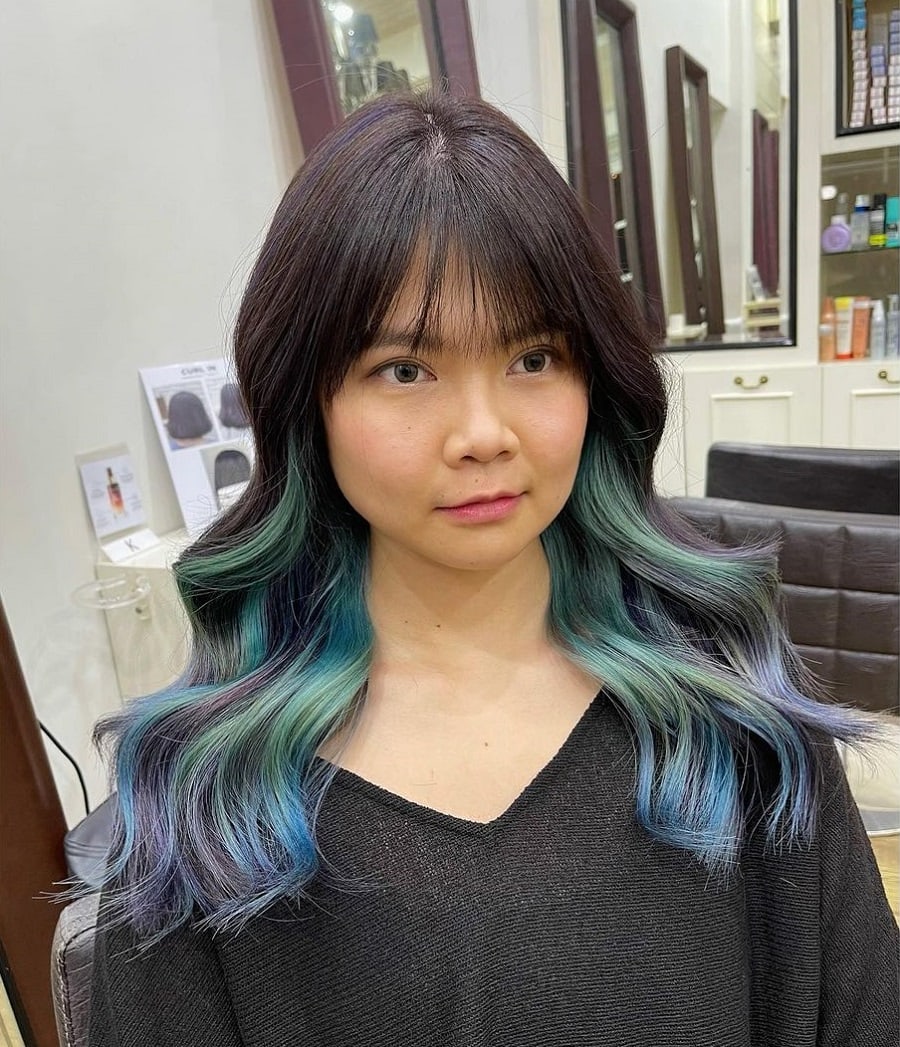 underneath hair color for asian women