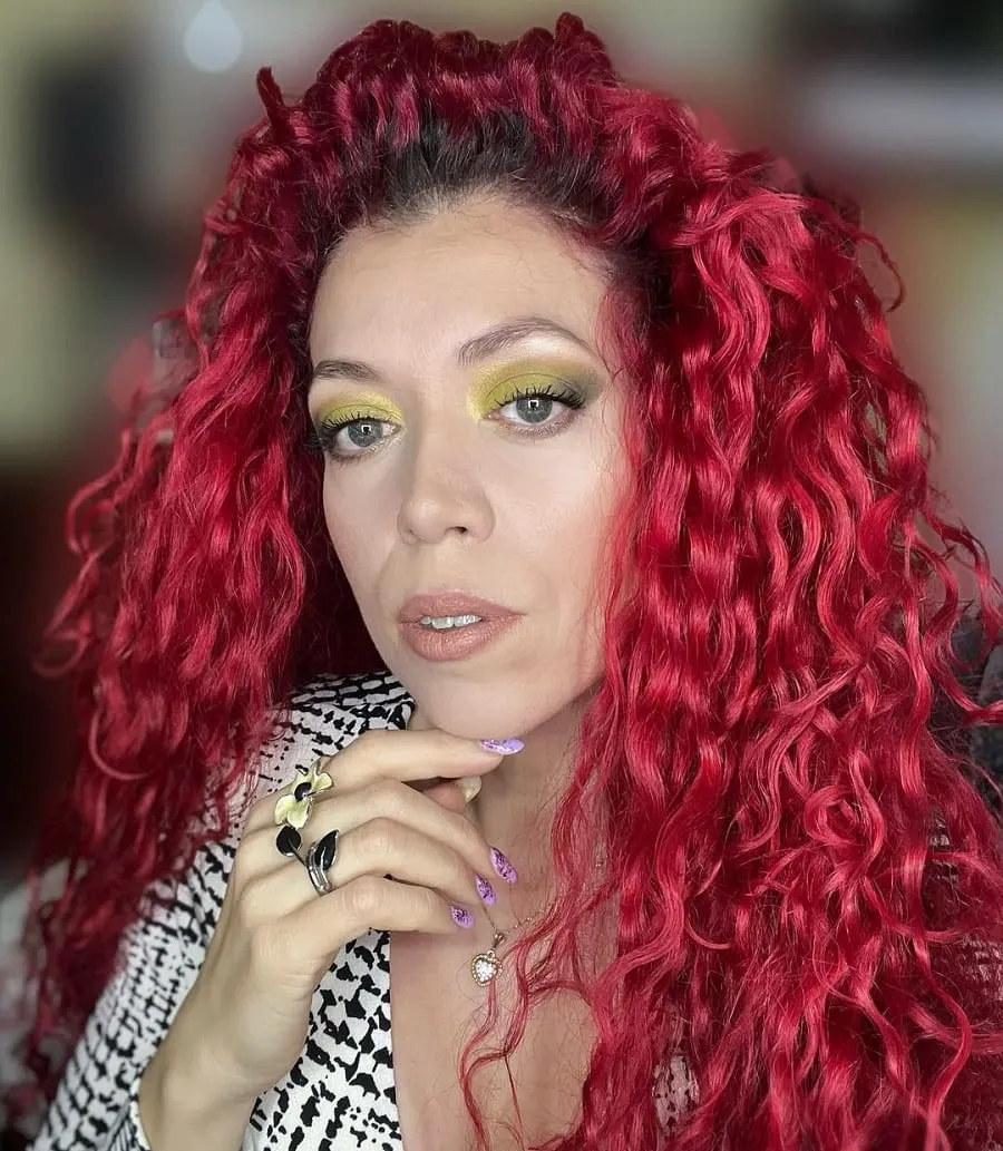unnatural hair color for green eyes