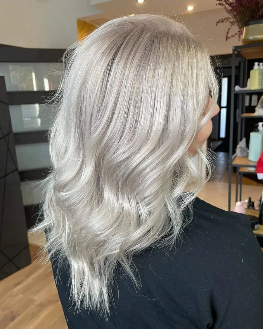 unnatural icy hair color