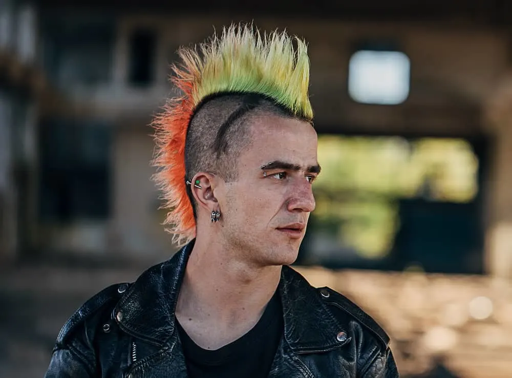 unprofessional mohawk style for guys