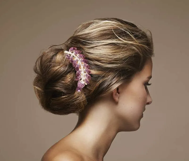 updo for thick hair