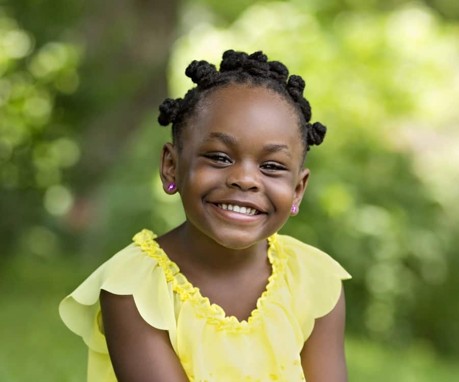 updo hairstyle for little black girls