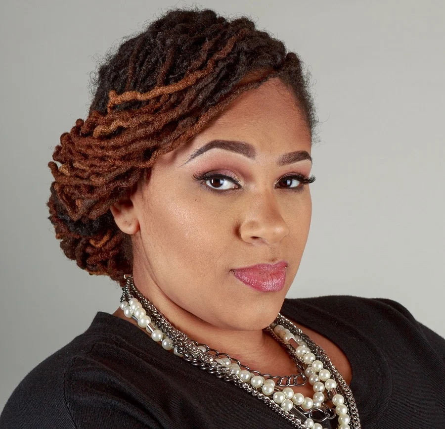 updo hairstyle for overweight black women