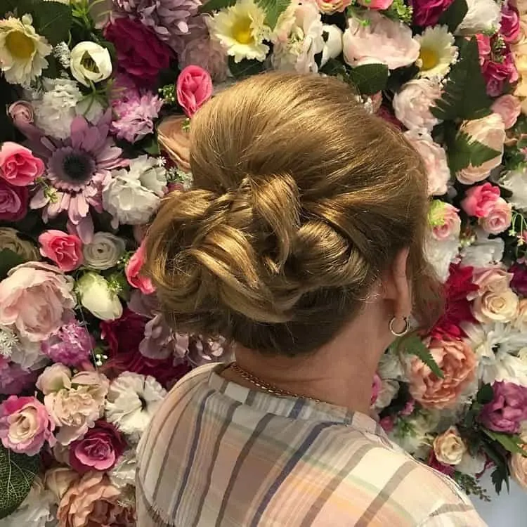 updo hairstyle for mother of the groom