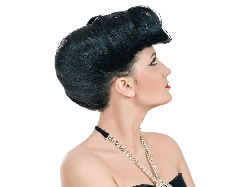 updo pompadour for women