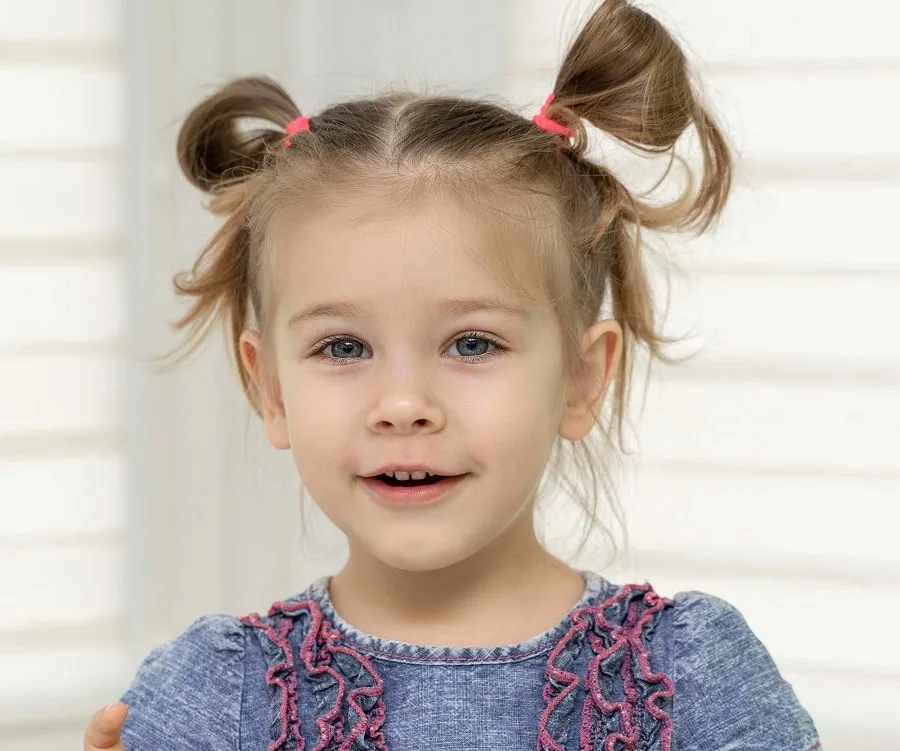 updo style for 4 years old girls